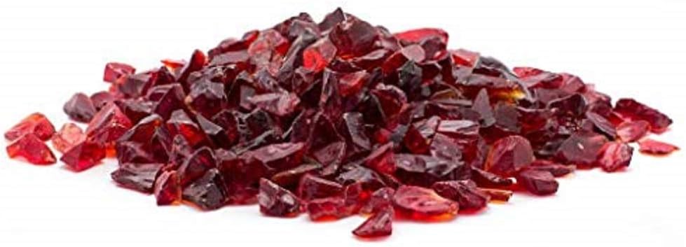 Margo Outdoor Living 10 lb. 1/2 Red Fire Glass for Natural or Propane Fire Pit Fireplace and Landscaping