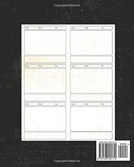 Storyboard : film Notebook & Journal :Storyboard Template :Cinema Notebook:Black: (8x 10 Notebook with black grunge cover, 4 frames per page ideal for filmmakers, advertisers, animators)