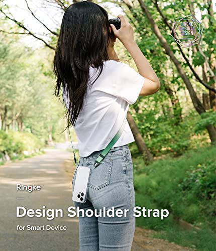 Image of Ringke Shoulder Strap [Dual-Ended Design] Adjustable Crossbody Strap, Anti-Theft Neck Lanyard for iPhone /Galaxy /Pixel Phone Cases, Cameras, etc