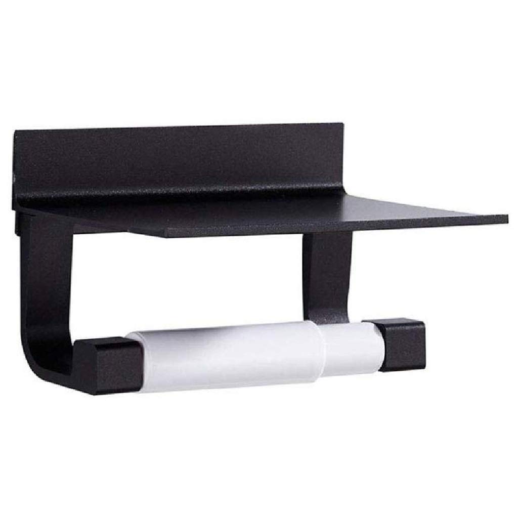 Metallo Carta igienica Holder-Bagno del Supporto del Tessuto di Carta con Un Telefono Mobile scaffale Forte Supporto di Carta igienica in Acciaio Inox con cremagliera del Telefono Cellulare