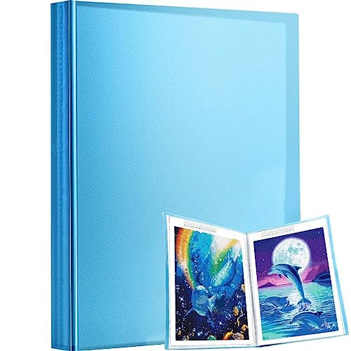 A3 Storage Book per Kit di Pittura a Diamante, 60 Pagine Art Painting Portfolio Presentazione Libro di Archiviazione Clear Topche