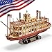 CubicFun 3D Vessel Puzzle Ship Models Toys Foam Puzzles Building Kits Gift for Adults and Kids, US Worldwide Trading Mississippi Steamboat 142 Pieces