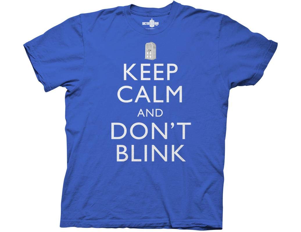 Ripple Junction Doctor WHO Keep Calm and Don't Blink Adult T-Shirt