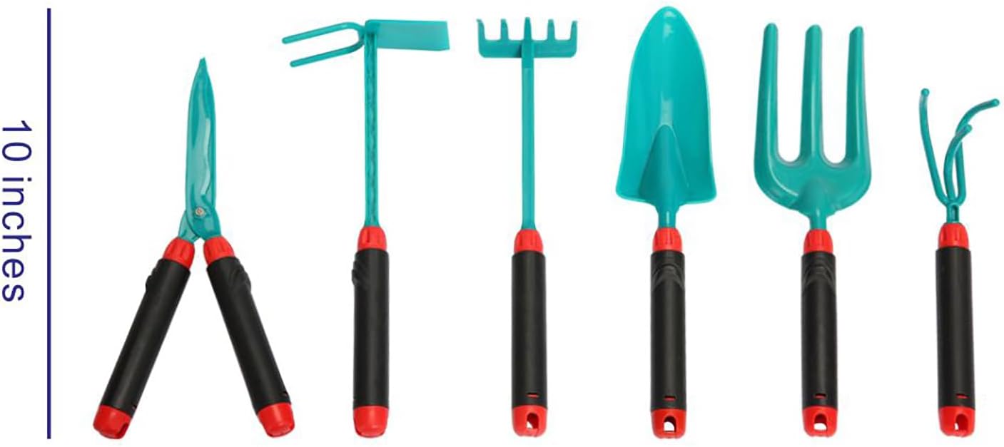 Kids Gardening Set, Includes Wheelbarrow, Watering Can,Gardening Gloves, Gardening Pruner, Hand Rake, Double Hoe, Shovel, Apron with Pocket, Outdoor Indoor Toddler Gardening Tools Set