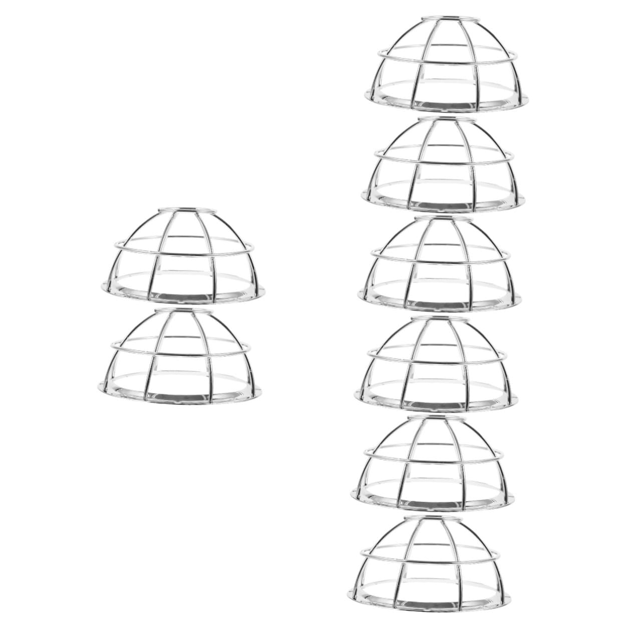 8 Piezas Protector de Detector de de Acero Inoxidable Resistente para de Malla Protectora Hueca para Alarmas de Hogar y Oficina