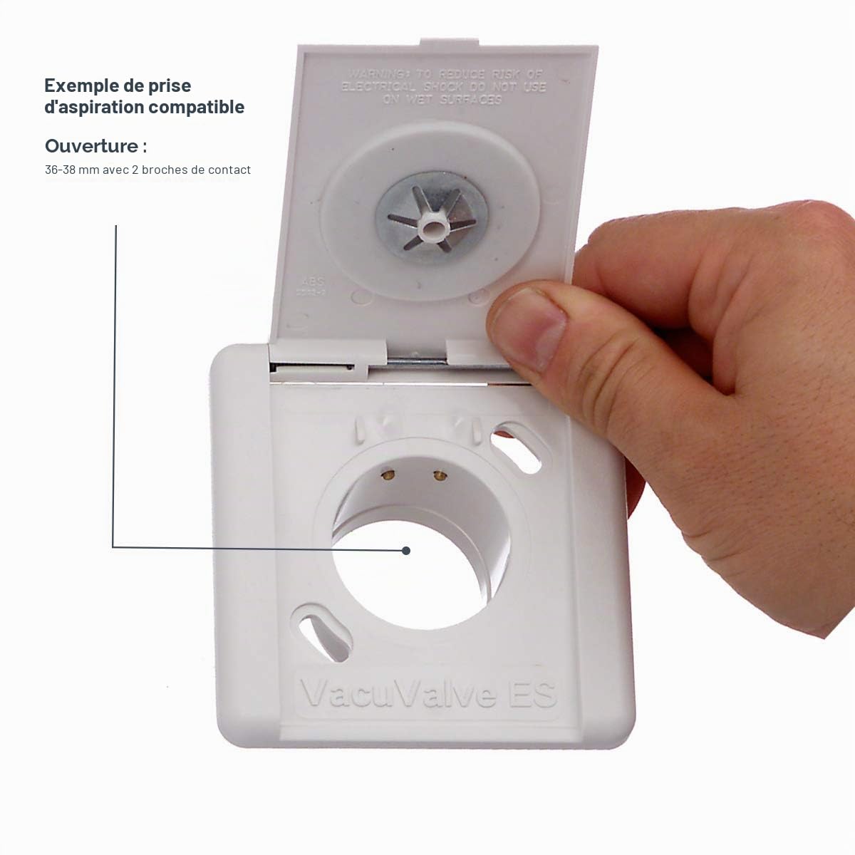 Tuyau d'aspiration pour aspirateur central 9 ML | Marche/Arrêt | Poignée rotative ergonomique | Pour Beam, Cyclovac, Duovac, Drainvac, Electrolux, Husky et autres marques
