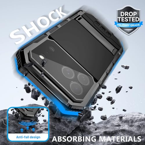 Coque en métal iPhone 17 Pro Max robuste protection intégrale noire - 2