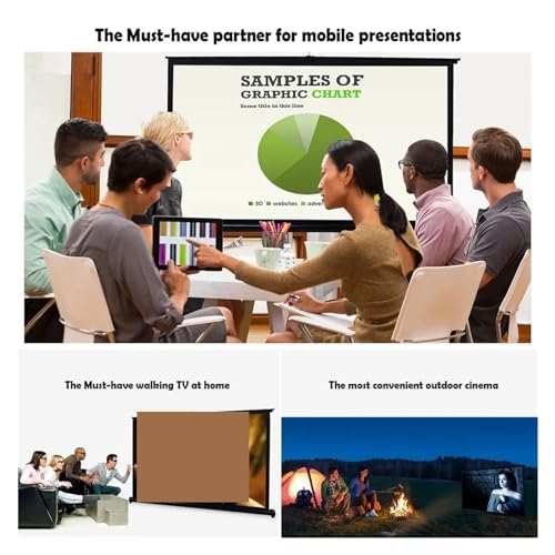 Pantalla proyector de mesa de 50 pulgadas y formato 16:9 portatil plegable 5