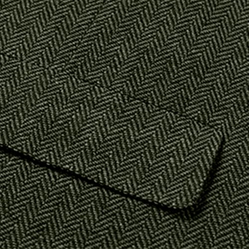 NATHGAM Men's Casual Vest Slim Fit V Neck Suit Waistcoat Single Breasted Herringbone Solid Color Wedding Prom Groomsmen Vest3