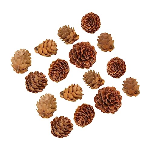 CIMAXIC 100 Piezas Accesorios para Fotos de Songhwa Cesta de Pan y Frutas Cordones Deportivos Doble Christmas Tree Decorations Christmas Decoration piñas Grandes piñas Decoradas de Madera