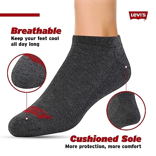 Levi's Mens Socks 10 Pairs Crew Low Cut No Show Quarter Ankle Socks for Men Premium Athletic Men's Socks Size 9-123
