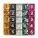 25 Pack of Random D6 Polyhedral Dice in Multiple Colors By Wiz Dice