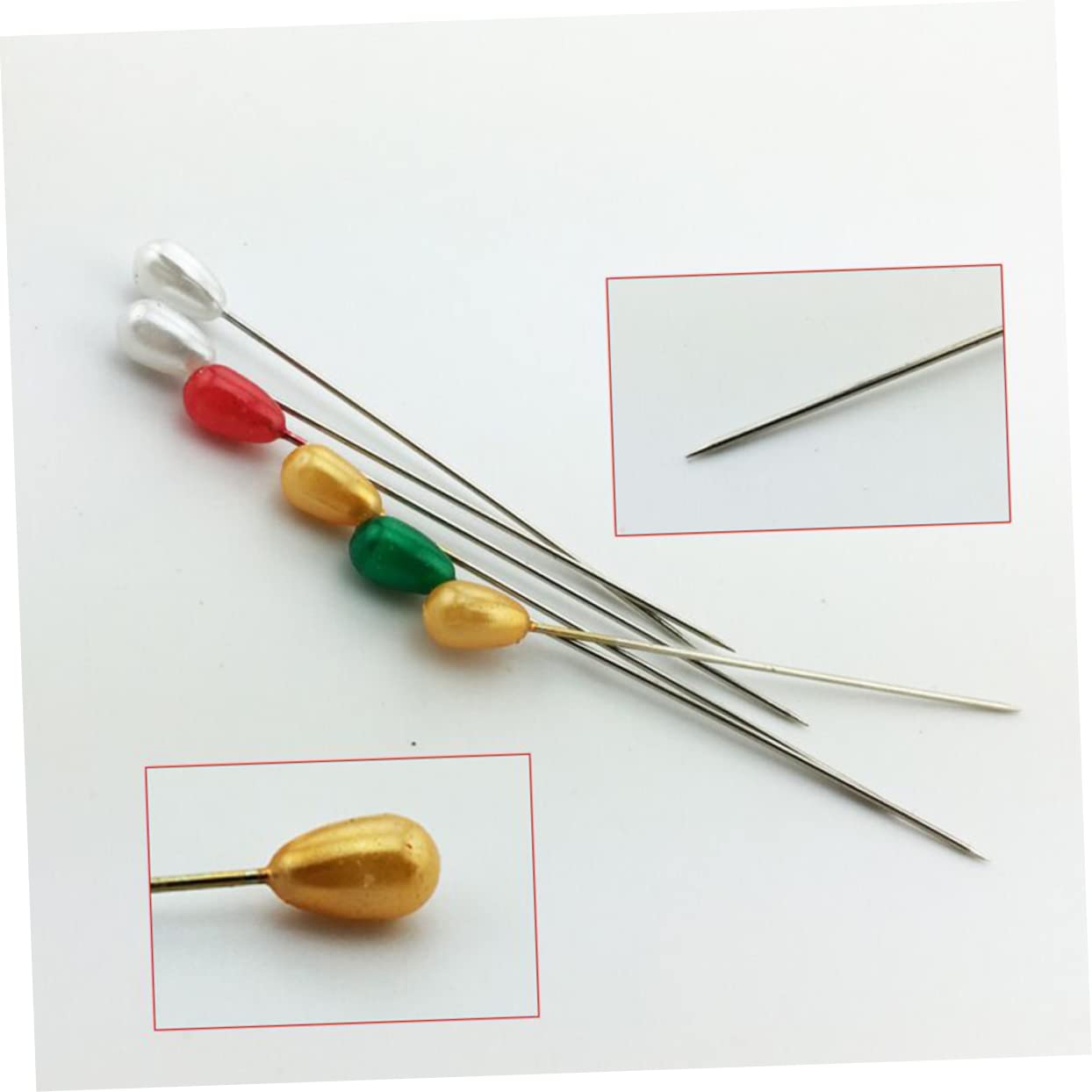 NUOBESTY Juego De 3 Piezas De Herramientas Esenciales para Costura Y Manualidades con Forma De Lágrima Planas Rectas Y Fáciles De Usar 288 Unidades X 3