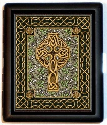 Celtic Cross Pattern Wallet ID Cigarette Case Celtic Cross Pattern Wallet ID Cigarette Case