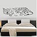 Parete Della Decalcomania Del Vinile Sleeping Tiger Jungle Africa Predator Affresco Decorazione Interni Per Soggiorno Adesivi In Vinile Di Grandi Dimensioni 42X140 Cm Adesivo Murale