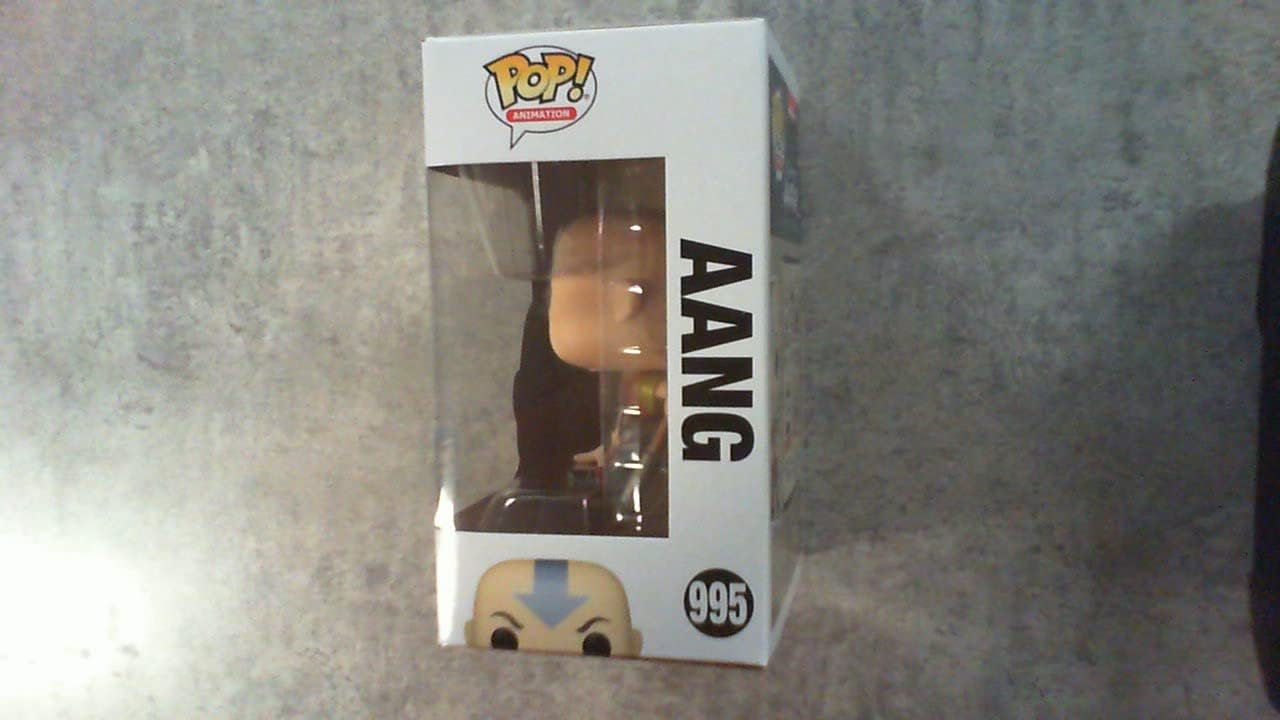Funko POP! Animation #995 Avatar The Last Airbender - Aang (Crouching) Metallic Version - Funko Hollywood Exclusive