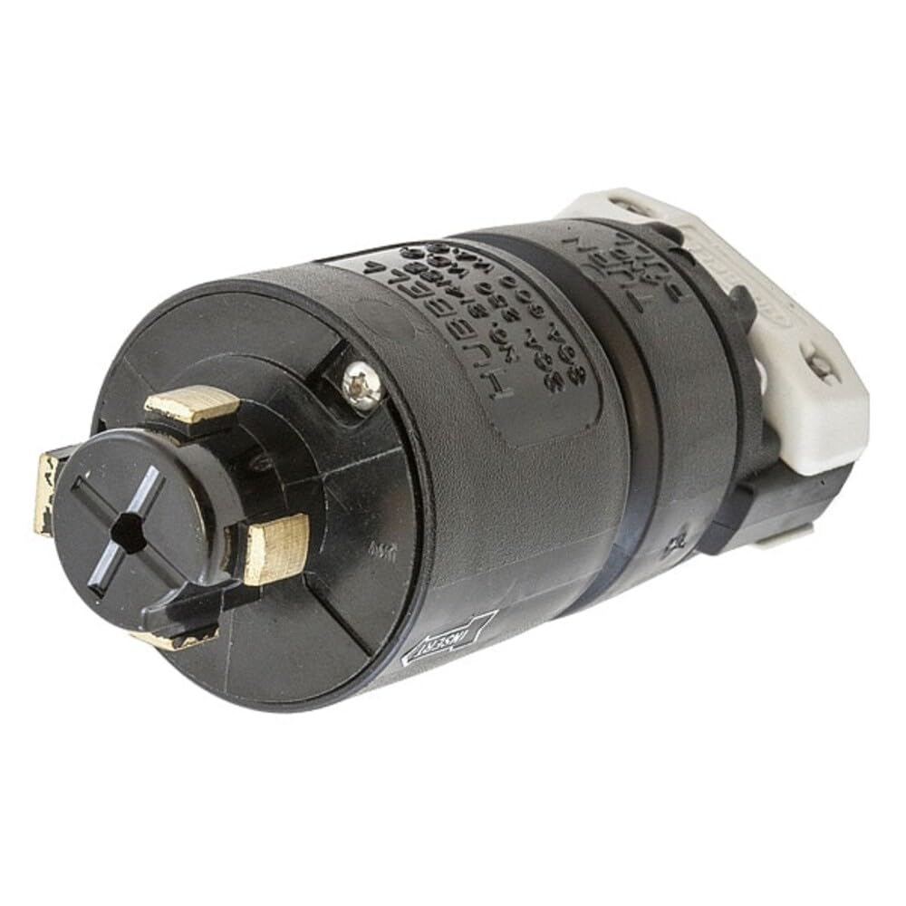 Hubbellock Plug – HUBBELL CONECTOR 21415B, Black, Model HBL21415B