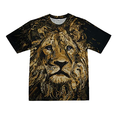 Taamlou Men's Muscle Fitness Short Sleeve Printed Personalized Fashion Sweatshirt Fashionable T-Shirt(Tsm00811Bd,L) #TOP2