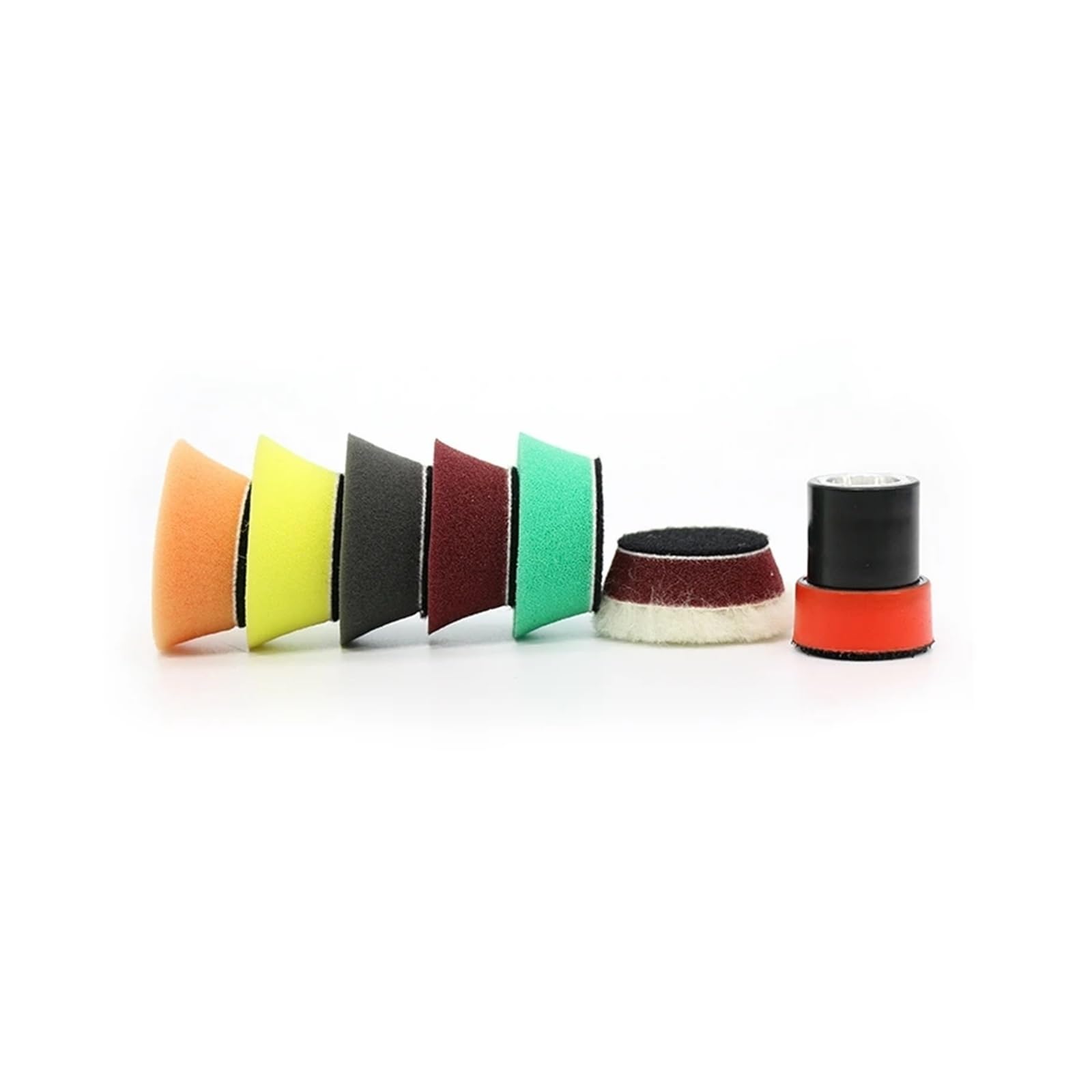 Zestaw 29 gąbek polerskich, woskowych i 1/2 cala, do polerowania piast kół samochodowych, mini detailing(1inch 29pcs)