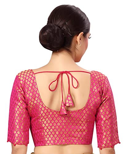 Image of Studio Shringaar Women's Polyester Elbow length sleeves Blouse