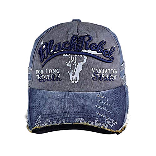 Image of Handcuffs Denim Stylish Cap for Men Women | Baseball Cap Adjustable Free Size | Sports Caps for Men & Women | Casual Gym Running Cricket Cap | Unisex Adult Summer Hat