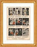  Biller Antik El espejo mágico de 1897 Cómic Art Nouveau enmarcado por A. Rummel Juventud 0019