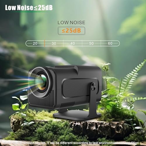Image of BIGASUO Hy320 Mini Portable Projector-5G WiFi 6,Bluetooth 5.0 and Android 11,Support 4K and 1080P Full Hd,12,000 Lumens,Led Projector with 4D /4P (BGP26)