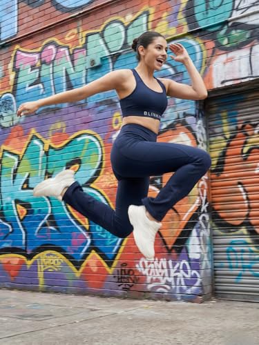 Image of BLINKIN Flared Gym Pants for Women's Workout - The Ultimate Yoga Pants | Workout Lowers | Gym Track Pants for Women with Side Pockets (2049)