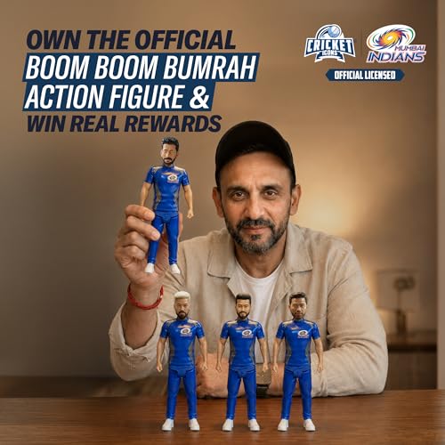 Image of Action Figure, 7 Inch Jasprit Bumrah, IPL Edition | 360 Rotatable Head, For Fans & Collectors