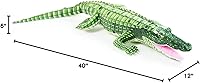 Vista 7 de Alligator Plush,Realistic Large Crocodile Stuffed Animal Toys,39.3 inches,Green