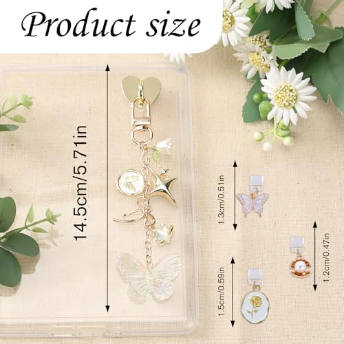Image of Halloween Dust Plug Charm Chains for Kindle - Gothic Type C Dustplug & Chain Bracelet Strap Decorating Accessories