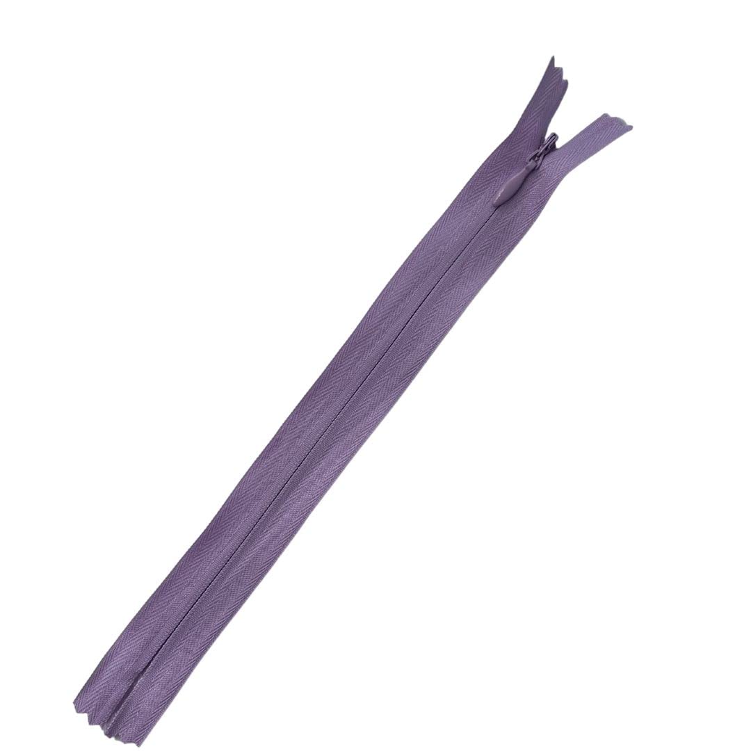 Plush Addict Lilac 22" Invisible Zip - 56Cm Concealed Zip For Dressmaking And Skirts - Closed Ended Zipper