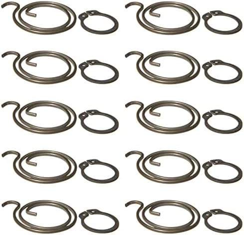 Northern DIY Door Handle Spring Repair Kit (Ten 2 Turn, 1.8mm Thick coils Plus Ten circlips)