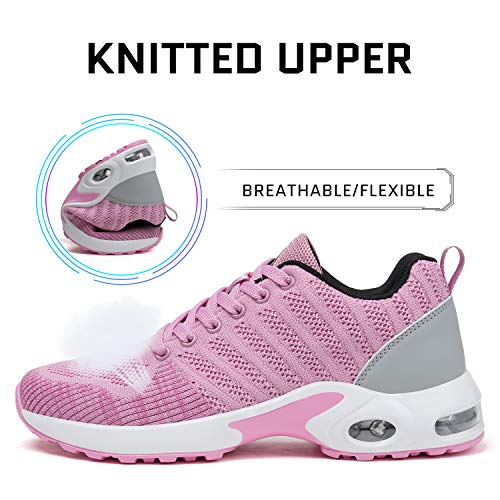 Image of Mishansha Womens Sneakers Air Cushion Running Tennis Shoes Women Lightweight Arch Support Walking Shoes