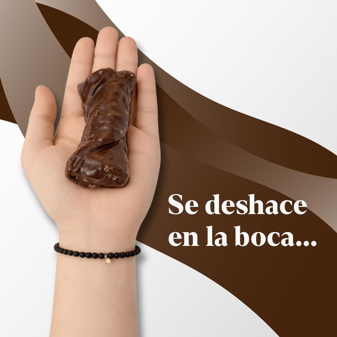 LAPASION - Lazos De Hojaldre Rellenos De Chocolate | Chocolates Crujientes Hojaldrados | Cubierta de Cacao | Postres Artesanos | 2.5 Kg