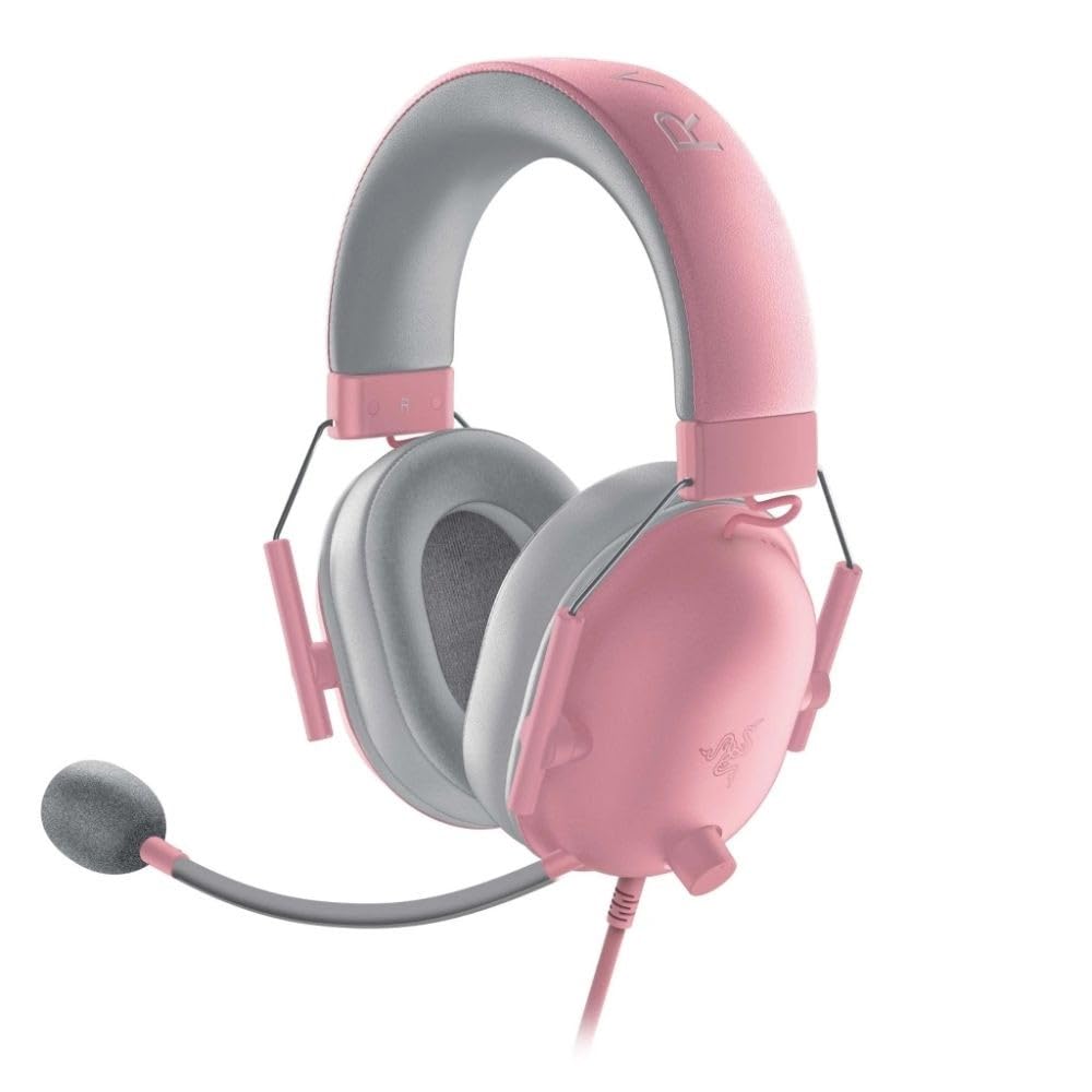 Headset Blackshark V2 X Quartz Rosa Razer - RZ0403240800 | Amazon