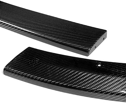 Q1-TECH, 3-Piece Front Bumper Lip fit for compatible with 2008-2010 Subaru Impreza WRX STi Only, Front Bumper Lip Spoiler Air Chin Body Kit Splitter, 100 Real Carbon Fiber, 2009 (CS2-Style)