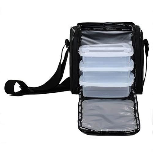 Bolsa Térmica Preta Basic Fitness Marmita Frasqueira Academia Dieta
