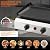 SKOK 3 Burner Gas Griddle- 23.3 Inch Outdoor Propane Griddle-30000 BTU Propane Fuelled, Portable Flat Top Gas Grill Camping Griddle Station for Kitchen, BBQ, Camping Tailgating