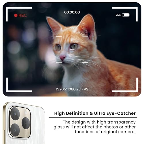 Image of FIRST MART Silver Camera Ring Guard Protector for Realme 15T | Tempered Glass with Metal Alloy Rings, HD Clear, Scratch Resistant, Case-Friendly | Pack of 1