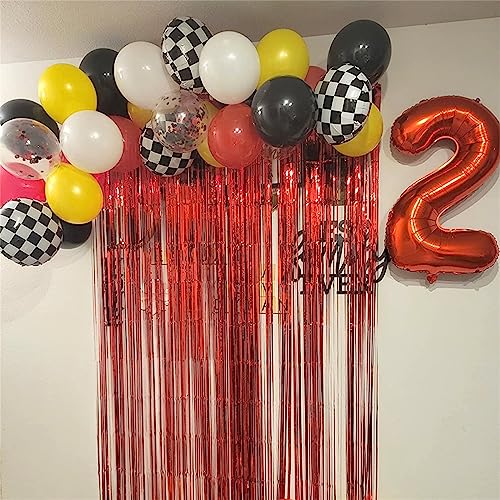 Image of 40 Inch 2nd Birthday Number Balloon, Red Foil Giant Number Balloons 0-9 Set for Girls Kids, 20 years old Birthday Party Decor Graduation Baby Shower Anniversary Party Decoration Women Men Supplies