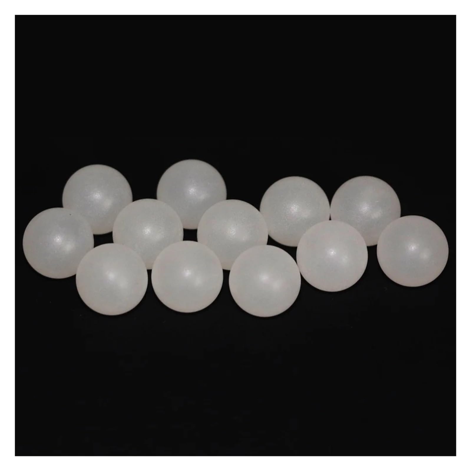 Billes en plastique solides PP (polypropylène), 12mm-20mm 12.7mm 14mm 15mm 15.875mm 18mm 18.3mm 19.05mm, roulement de précision(50pcs,12.7mm)