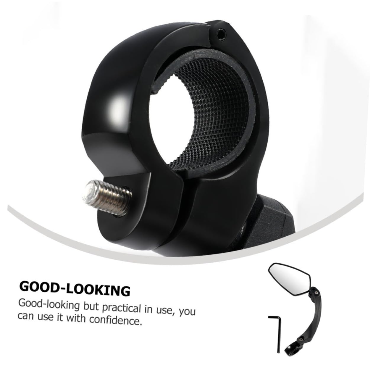 BESPORTBLE 2pezzi Specchietto Retrovisore Per Bicicletta Specchio Manubrio Per Visione Ampia e Sicura Compatibile Con Biciclette Da Corsa e Mountain Bike