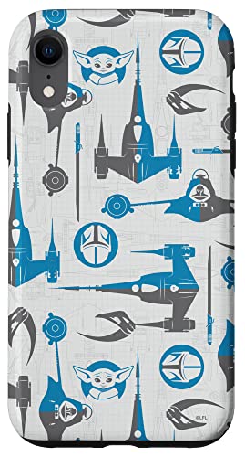 Coque iPhone XR Star Wars Mandalorian Grogu finition premium anti-choc