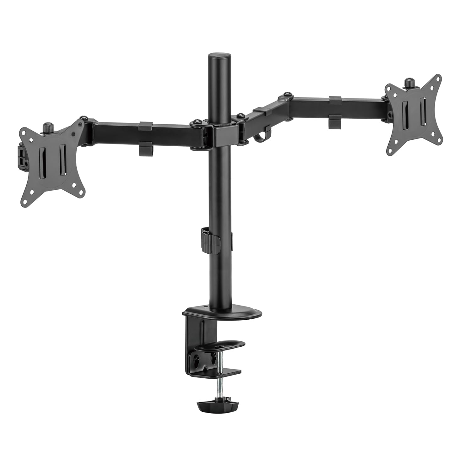 Maclean MC-754N uchwyt biurkowy do 2 monitorów VESA 75 x 75 i 100 x 100, 17–32", 2 x 9 kg
