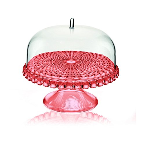 guzzini alzata con campana rossa serie tiffany