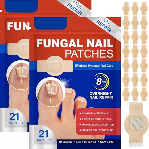 Tangdira Fungal Nail Patches 42 Pcs Extra Strong Nail Fungus Treatment for Toenail & Fingernail Anti Fungal Nail Repair Toenail Fungus Treatment Extra Strength Gentle & Safe