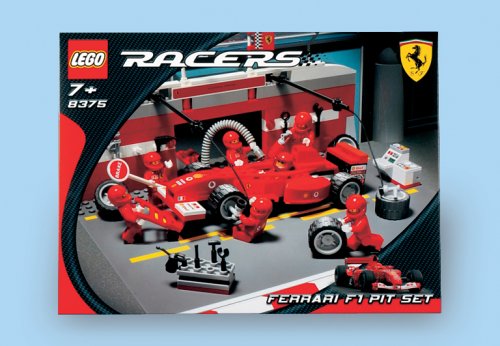 Preisvergleich Produktbild LEGO Racers 8375 - Ferrari F1 Pit Set