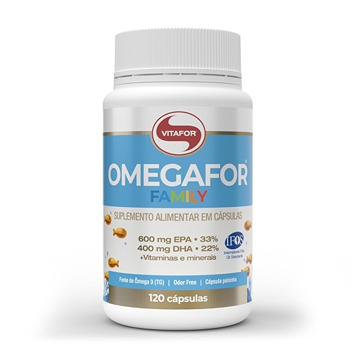 Ômegafor Family (120 caps), Único, VitaFor Ômegafor Family (120 caps), Único, VitaFor