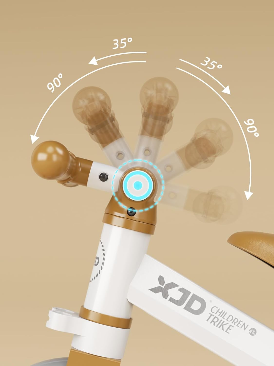 XJD 5 in 1 Toddler Bike, Tricycle for Toddlers 1-3 with Adjustable Seat Height, Removable Pedals, Ideal Balance Bike Birthday Gifts and Toys for Boys and Girls